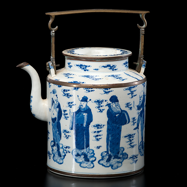 Chinese Blue and White Teapot Chinese