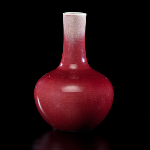 Chinese Ox Blood Vase Chinese  15de32