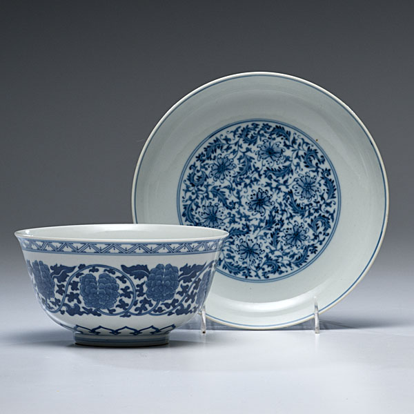 Chinese Blue and White Bowl and 15de2c