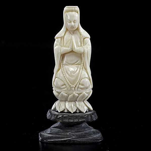 Chinese Ivory Buddha Chinese 20th 15de4d