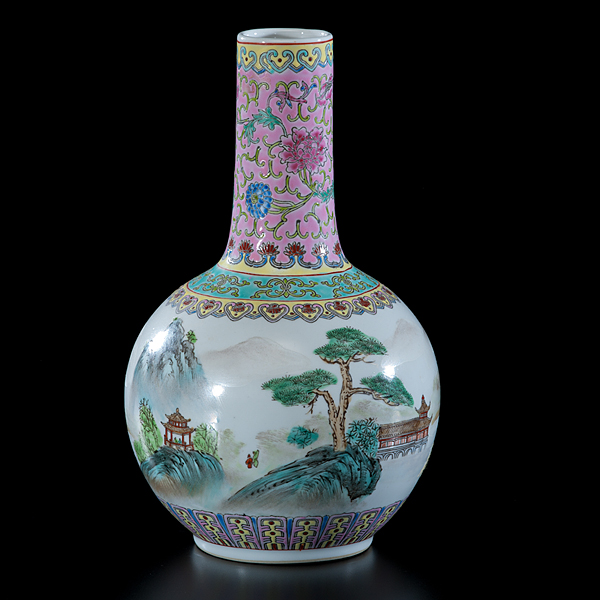 Chinese Jin-De-Zhen Vase Chinese 20th