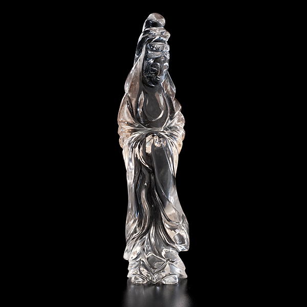 Rock Crystal Guanyin Chinese early 20th 15de89