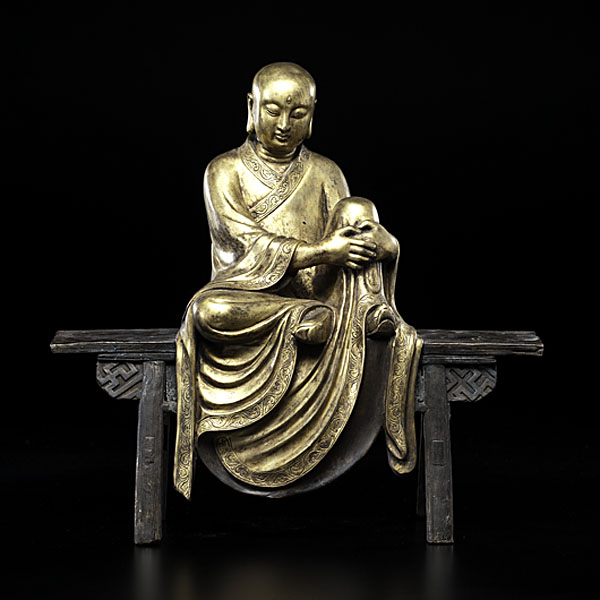 Bronze Lohan Chinese 20th century A 15de9d