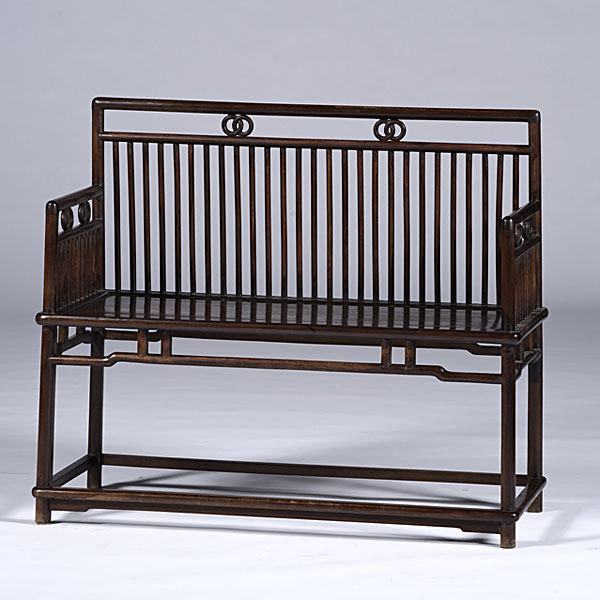 Chinese Rosewood Bench Chinese.