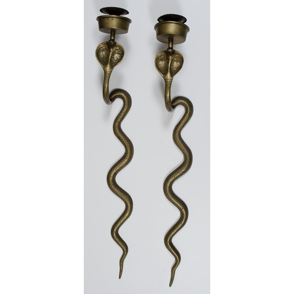 Chinese Brass Snake Wall Sconces 15df1d