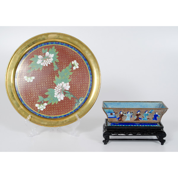 Cloisonne Tablewares Asian.  Two