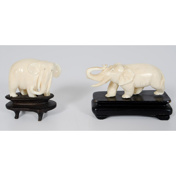 Ivory Elephants 20th century. 