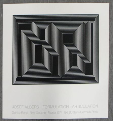 ALBERS Josef. Formulation: Articulation