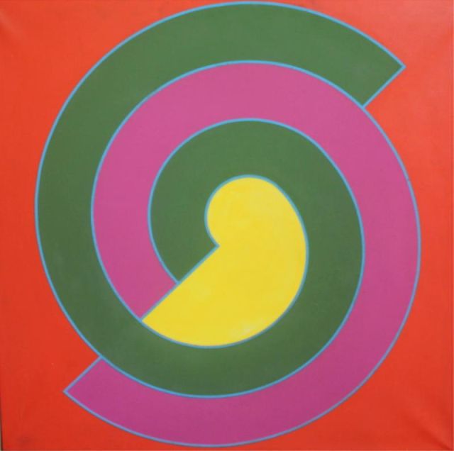 CAMACHO Paul. 1968 Geometric Oil on