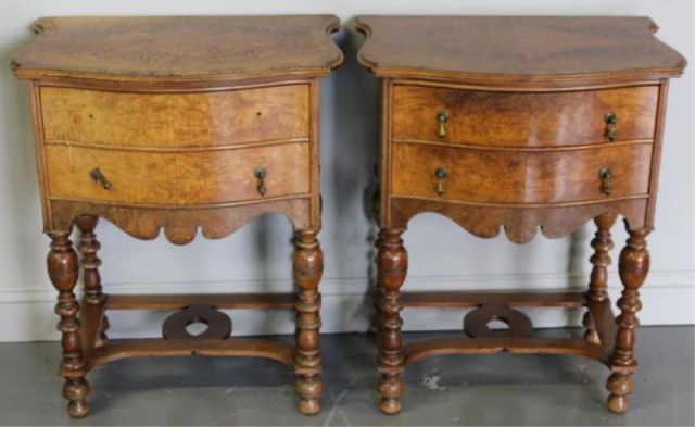 Pair of William Mary Style Walnut 15e005