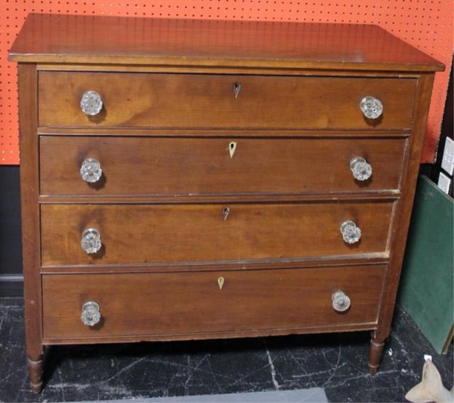 Country Sheraton 4 Drawer Chest.Possibly