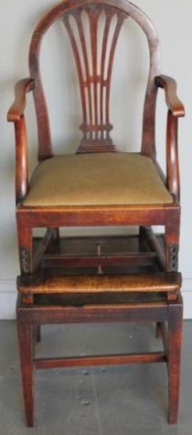 Hepplewhite Child s Chair on Stand Period 15e034