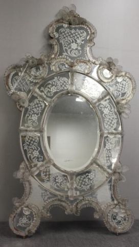Large Vintage Venetian Mirror.From a