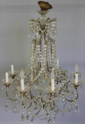 Beaded Skeleton Form Chandelier From 15e06f