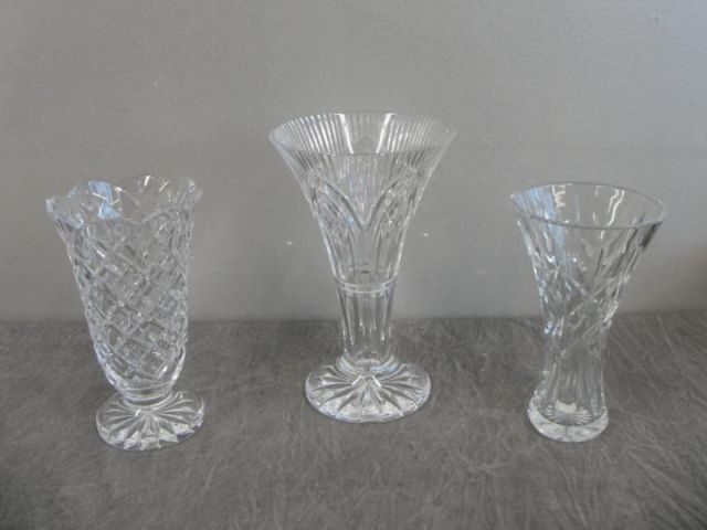 3 Waterford Vases.From a Rye NY