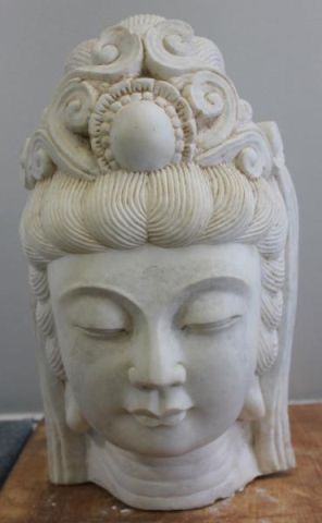 Large Asian Marble Bust of Quan 15e146