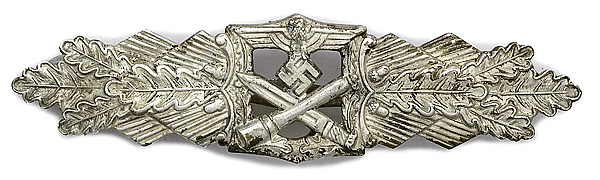 German WWII Close Combat Badge in Silver