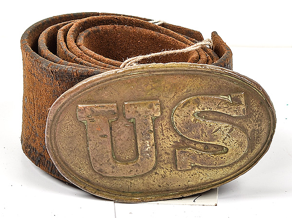 U.S. Civil War Belt and Buckle U.S.