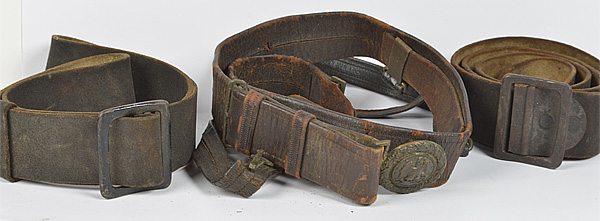 US Indian Wars Leather Belts Lot 160a0b