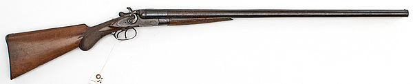 Belgian Double-Barrel Hammer Shotgun