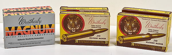 Weatherby .340 Ammo Lot Six 20-rd.