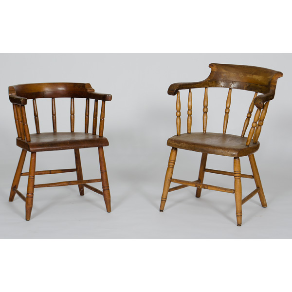 Captain s Chairs American 19th 160bc2