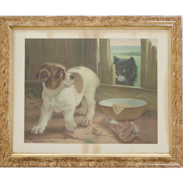 Pair of Framed Lithographs with 160bd8