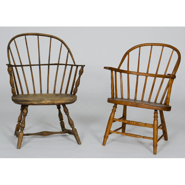 Windsor Armchairs American 19th 160bea