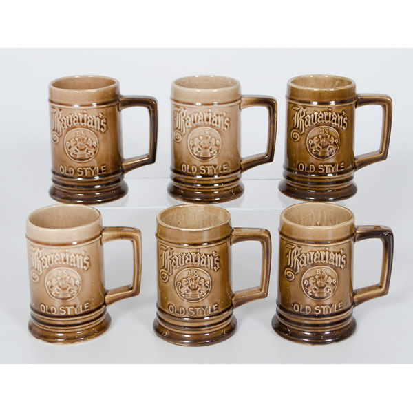 Bavarian Rookwood Glazed Beer Mugs 160c04