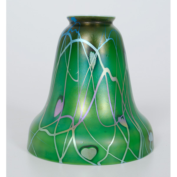 Heart and Vine Art Glass Shade 160c37