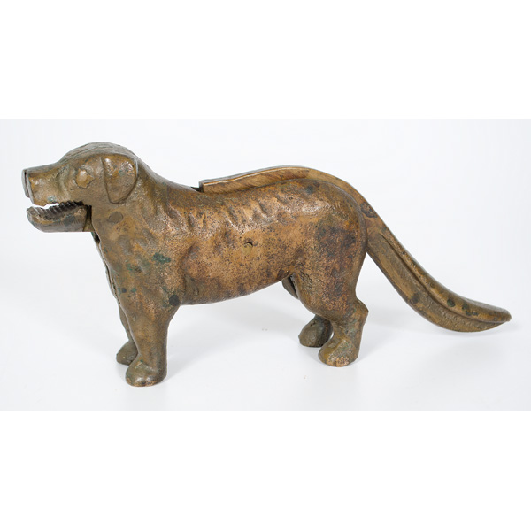 Bronze Dog Nutcrcker American a brass