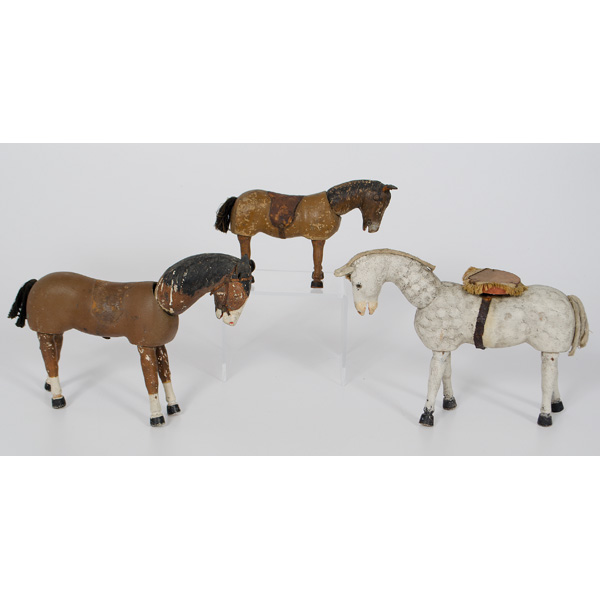 Schoenhut Circus Horses Three carved 160c7a