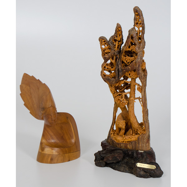 Ken Acton and Robert Shorty Wood Sculptures