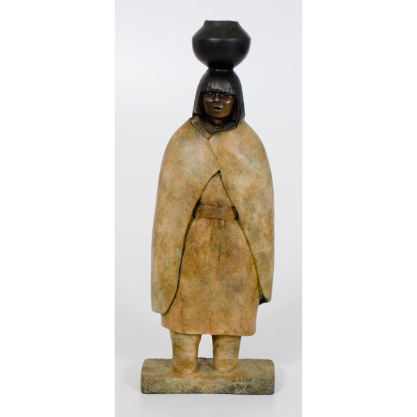 Doug Hyde Bronze of a Hopi Maiden Bronze