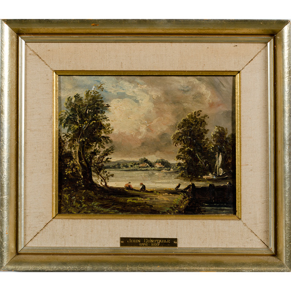 19th Century Oil After John Constable 160d05