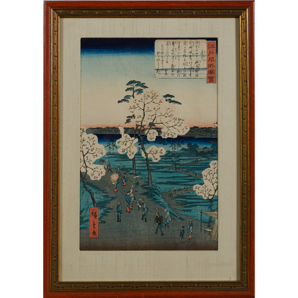 Japanese Woodblock 19th century. 8.5