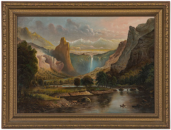 Rare Colorado Painting byJ. Alexander