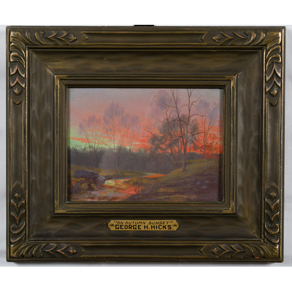 Sunset Landscape by George H Hicks 160dba