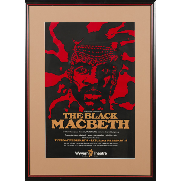 The Black Macbeth Theater Poster A colored