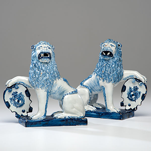 Delft Lions With Shields English 160e1d