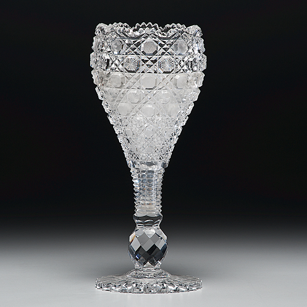 American Cut Glass Vase American 160e33