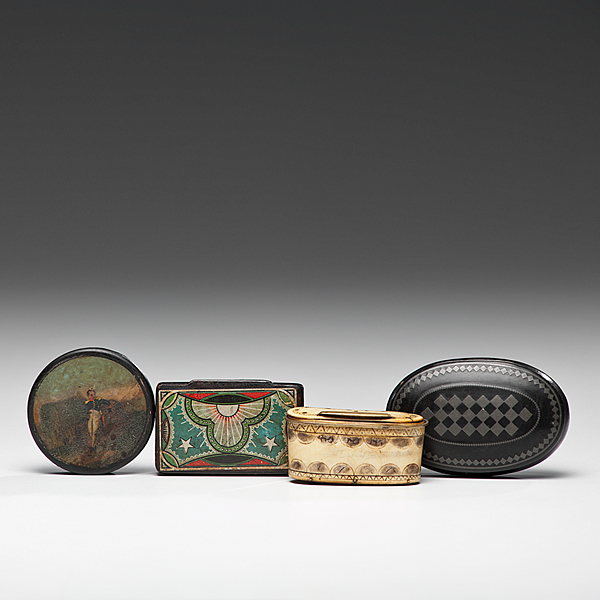 American English and French Snuff Boxes