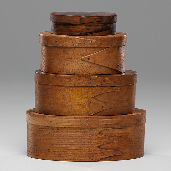 Shaker Oval Bentwood Boxes American