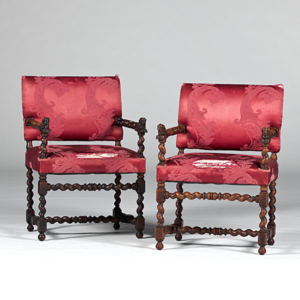 Louis XIII Style Fauteuils Continental 160eb7