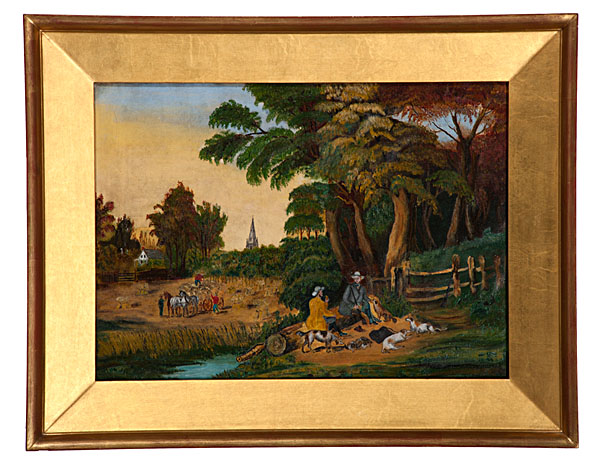 Primitive Scene With Hunters and Farmers