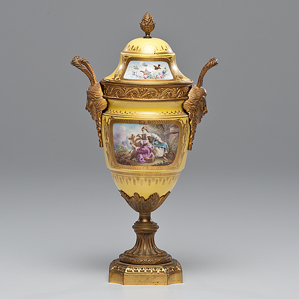 Sevres Porcelain Vase and Cover with