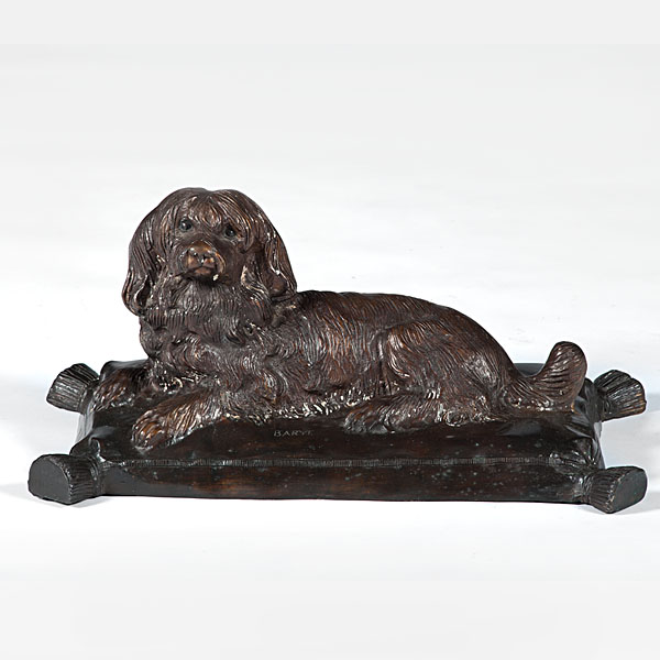 Bronze Recumbent Dog by Antoine 160f10