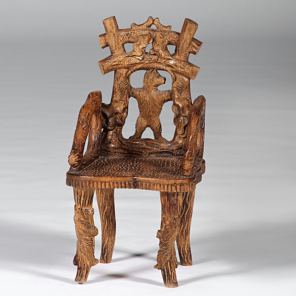 German Carved Child s Chair German 160f19