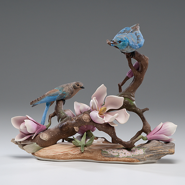 Boehm Mountain Bluebirds Figural Group