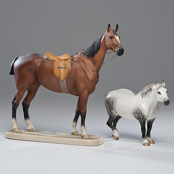Boehm Horse Figures American.? Two Boehm